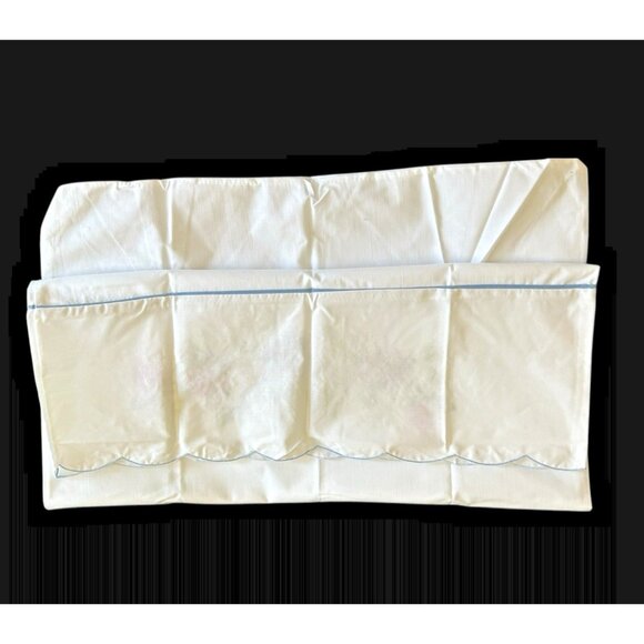 Embroidered Standard Pillowcase Set 2 Fieldcrest Fine Combed Percale New OS - Picture 3 of 11